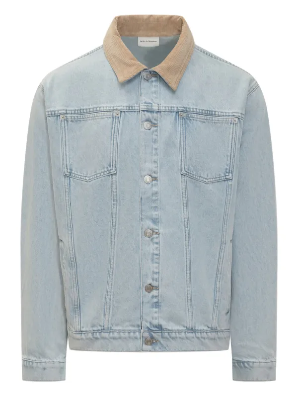 Drôle De Monsieur La Veste Jean Délavée Denim Jacket Blue FARFETCH IN