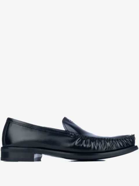 Prada brushed leather loafers