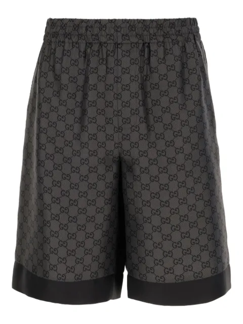 Gucci GG pattern elasticated-waist track shorts