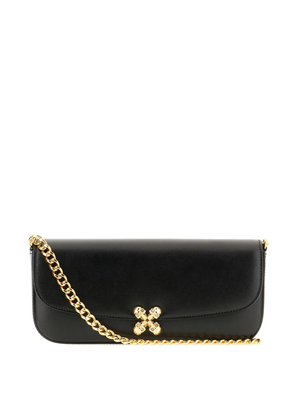Alexander McQueen Skull Flower schoudertas Zwart