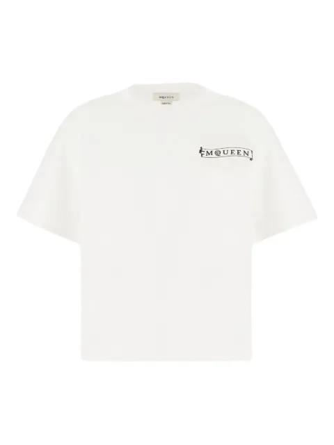 Alexander McQueen banner logo-print T-shirt