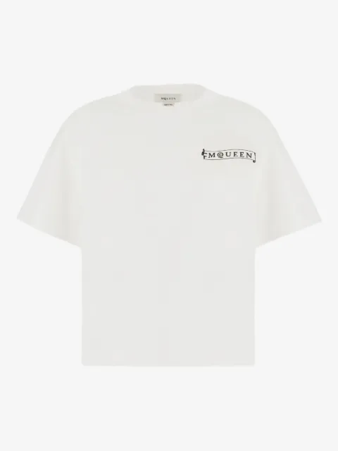 Alexander McQueen banner logo-print T-shirt