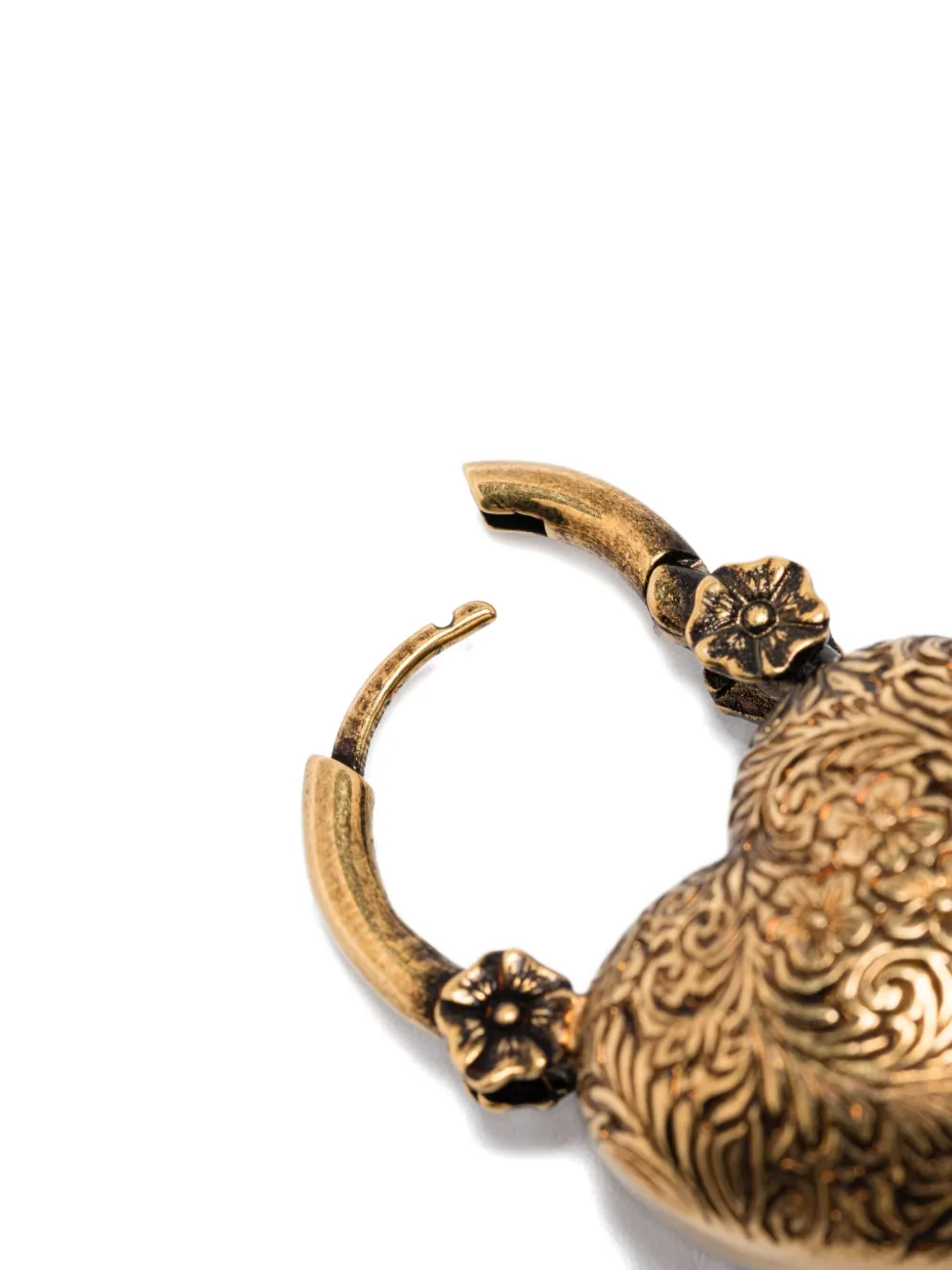 Chloé Heart-shaped Drop Earrings In Gold