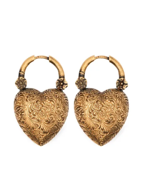 Chloé heart-shaped drop earrings