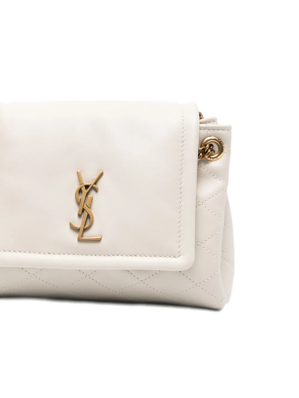 Saint Laurent mini Nolita crossbody bag Beige
