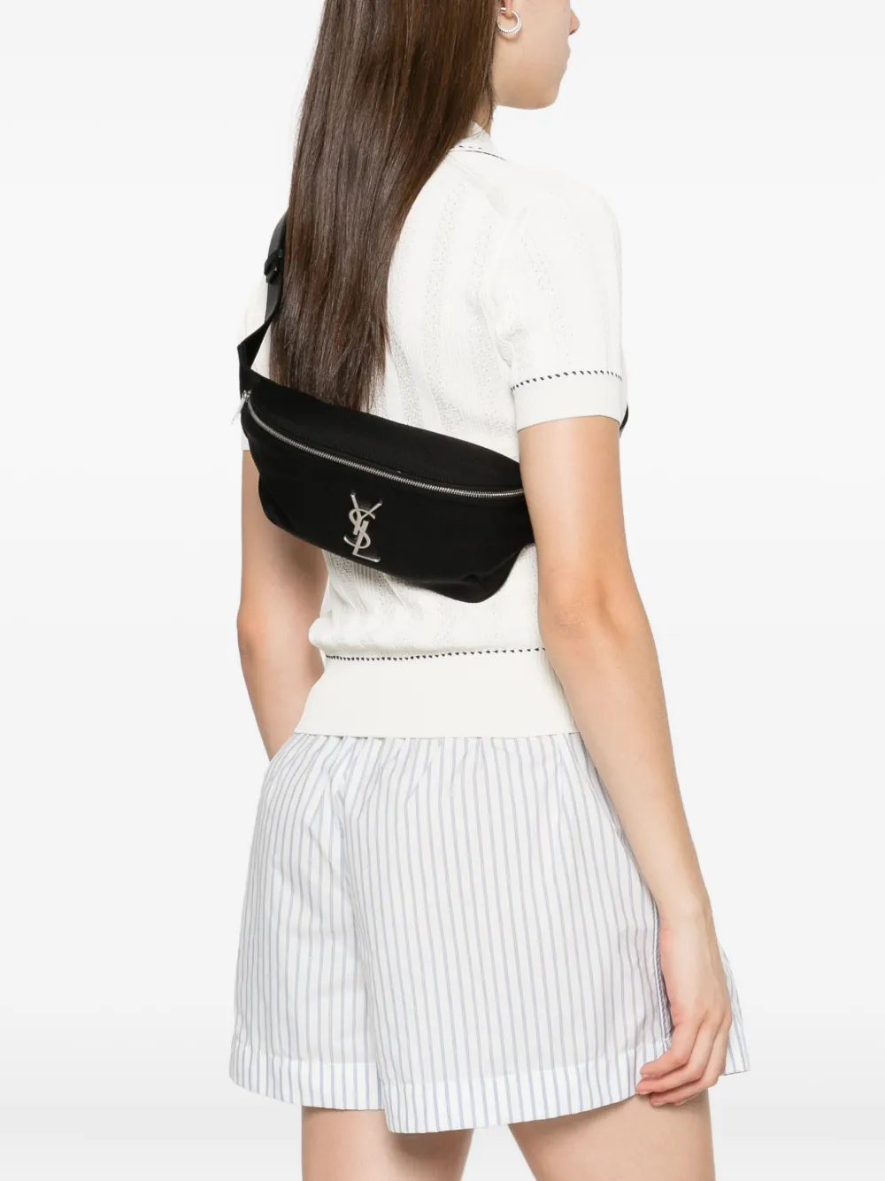 Saint Laurent Marsupio belt bag Zwart