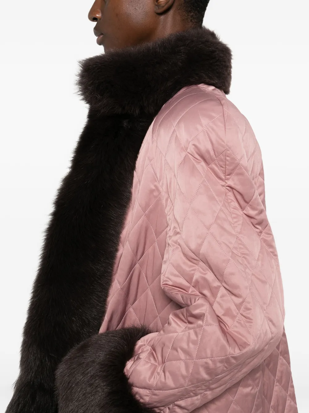 Chloé Lammy coat Roze