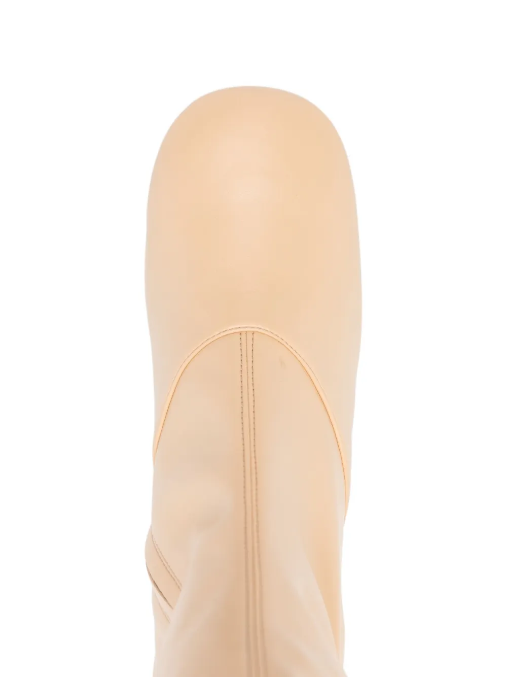Chloé Knee-high Block-heel Boots In Nude