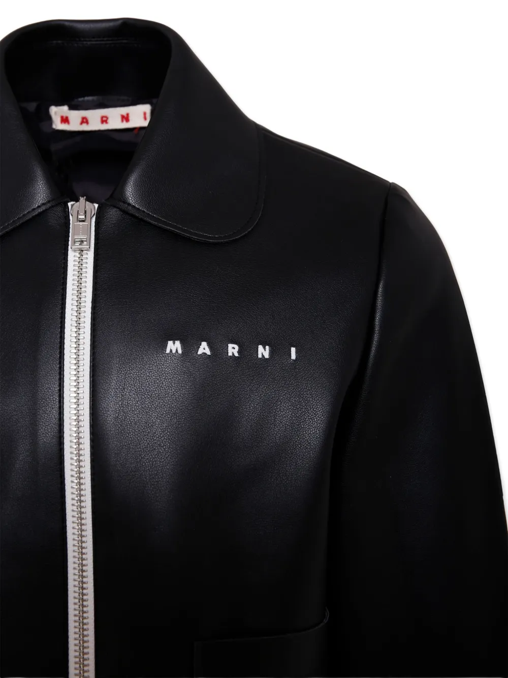 Marni Kids Jack met geborduurd logo en rits aan de voorkant Zwart