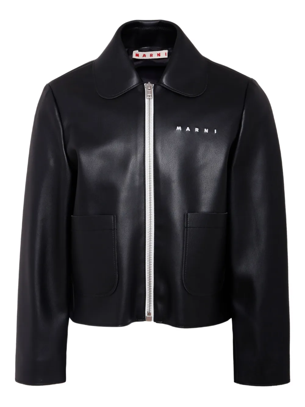 Marni Kids Jack met geborduurd logo en rits aan de voorkant Zwart