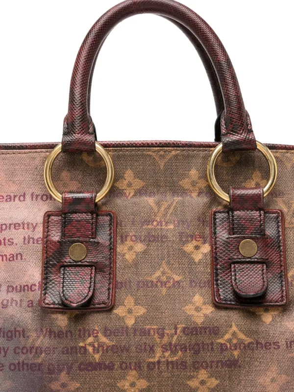 Louis Vuitton Pre-Owned x Richard Prince Graduate Jokes Handbag