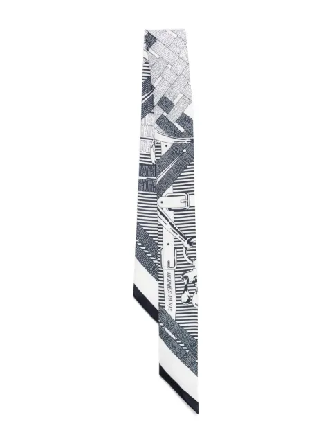 Hermès Pre-Owned graphic-print silk scarf 