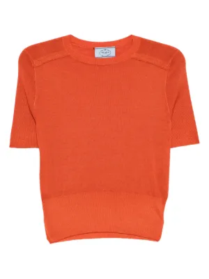 Barrie Bロゴ カシミアTシャツ | レッド | FARFETCH JP