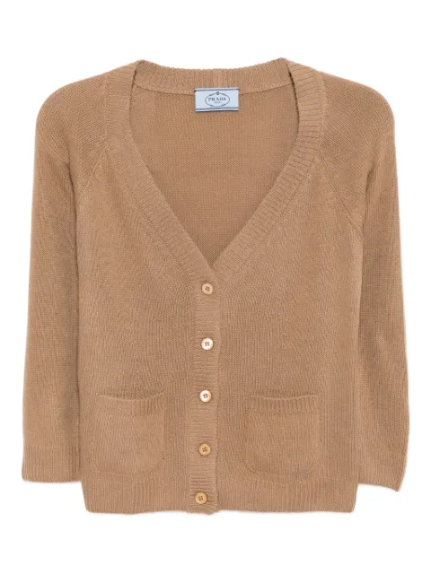 Prada Pre-Owned cropped knit cardigan