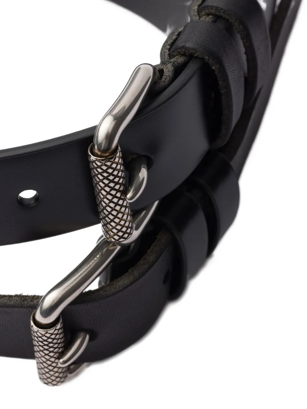 Prada Leren riem Zwart