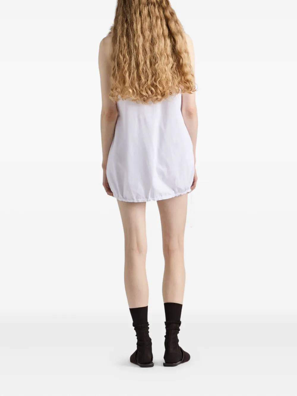 Prada Re-Nylon omkeerbare mini-jurk Wit
