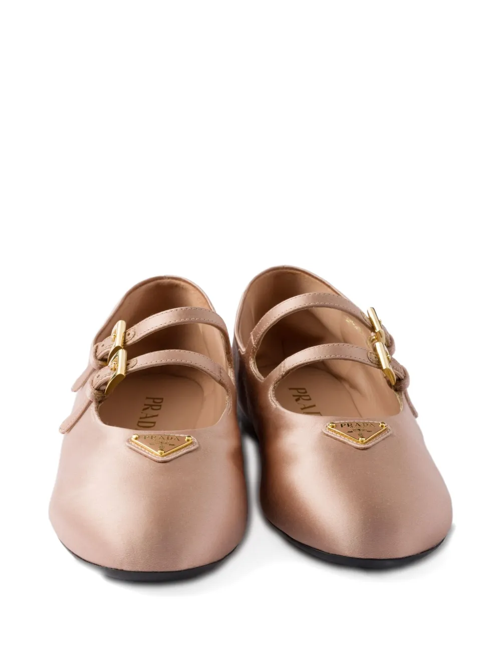 Prada Satijnen ballerina's Roze