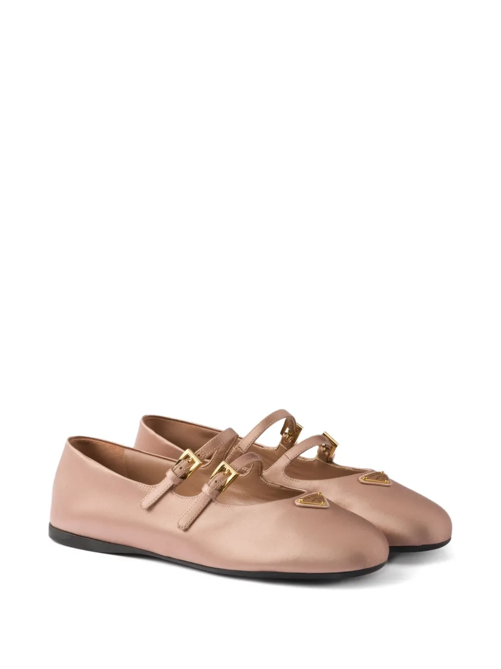 Prada Satijnen ballerina's Roze