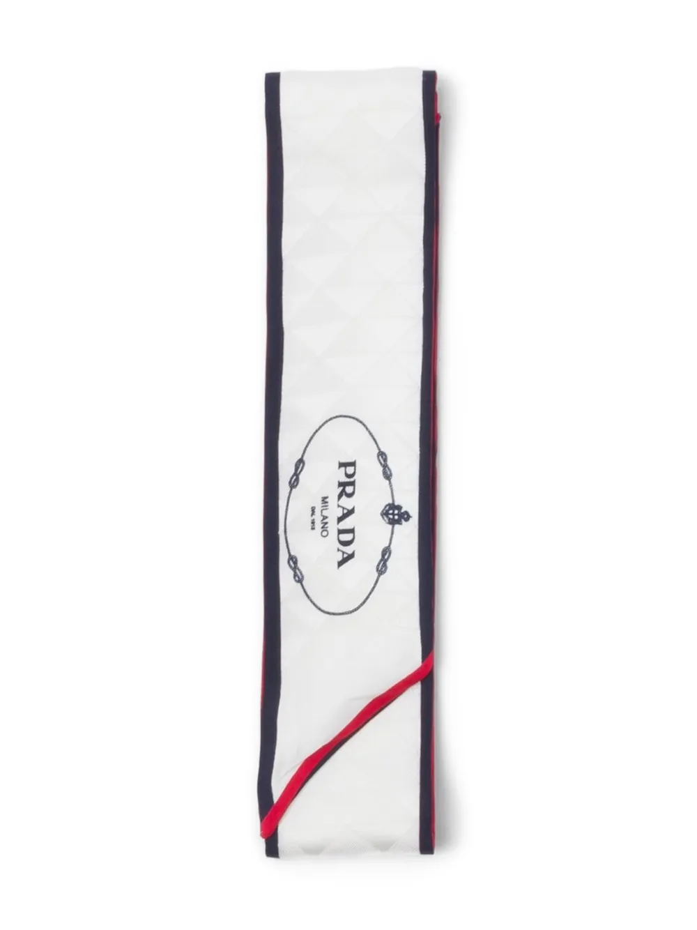 Prada Sjaal met logo-jacquard Beige