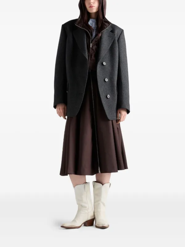 Prada Re-Nylon スカート | ブラウン | FARFETCH JP