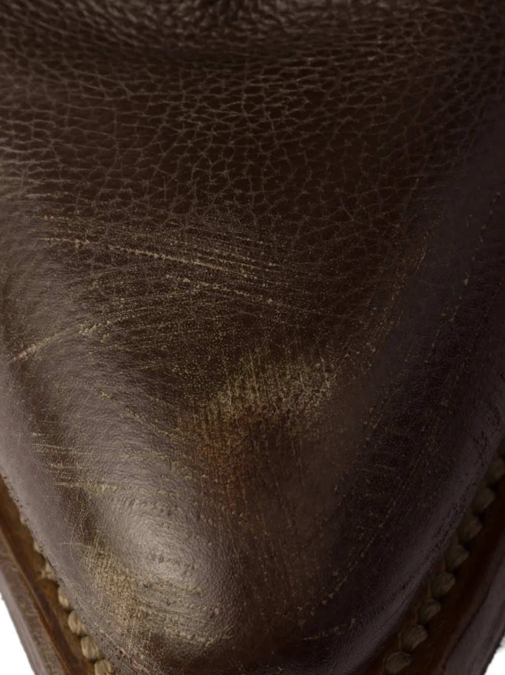 Prada leather cowboy boots Brown