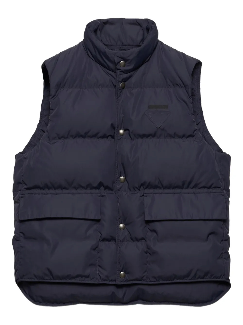 Prada Mens Blue Re-nylon Quilted Shell-down Gilet In Blue