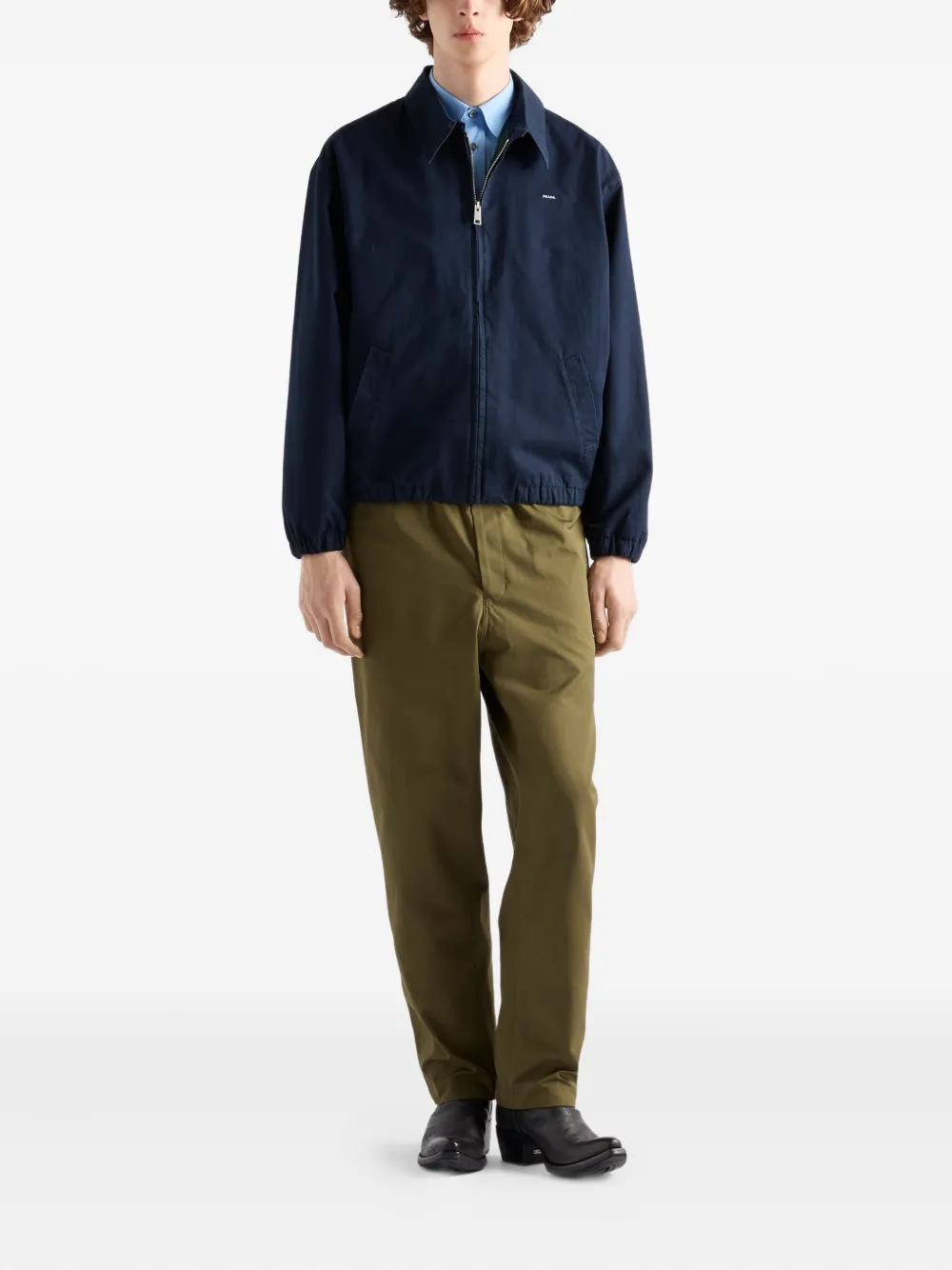 Prada Jack met rits Blauw
