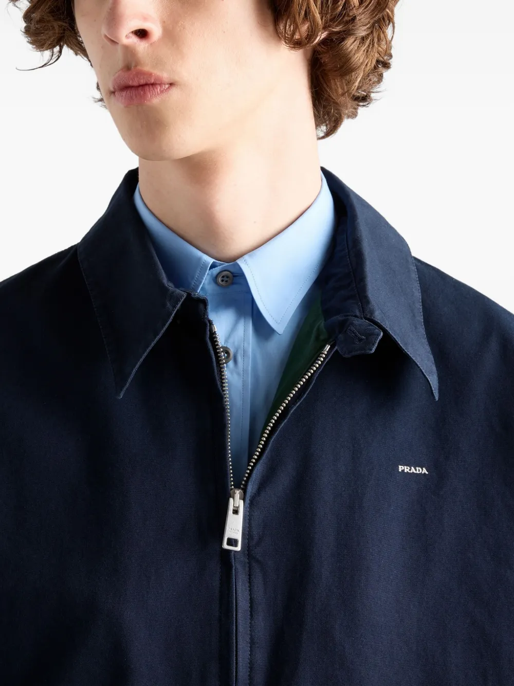 Prada Jack met rits Blauw
