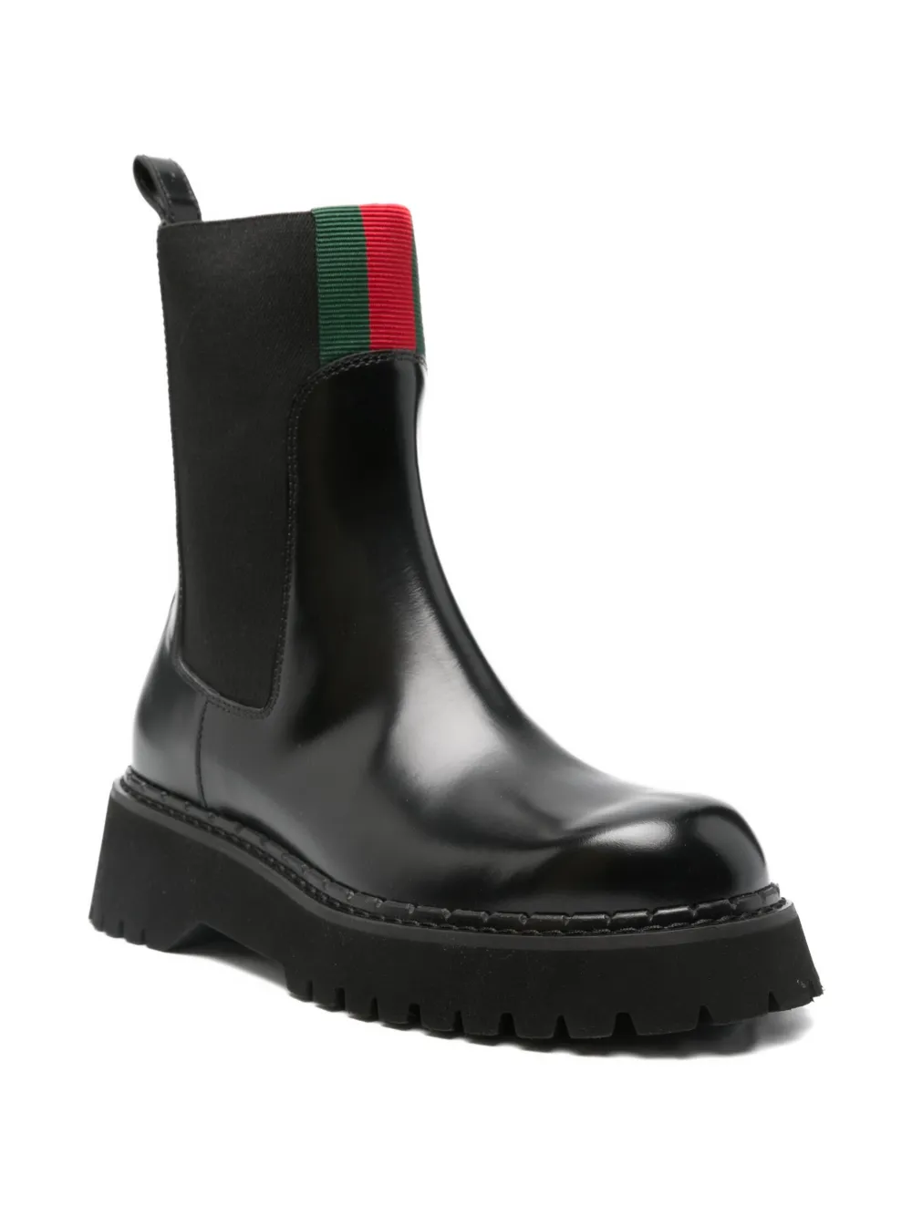 Gucci leather Chelsea boots Zwart