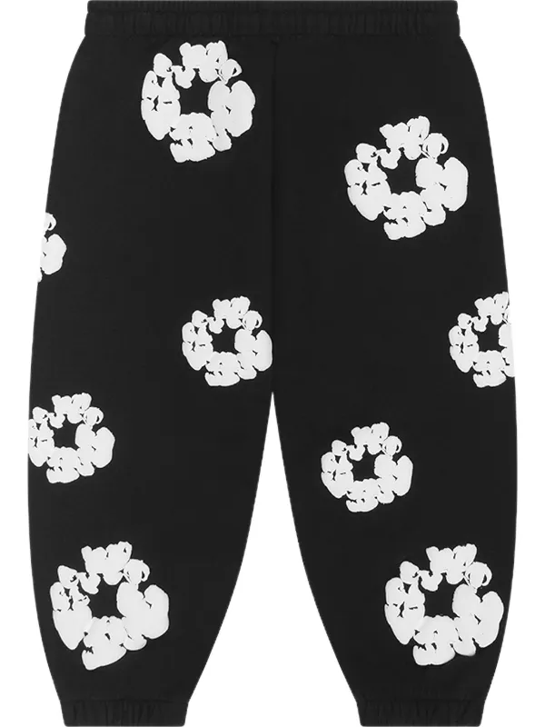 Denim Tears Wreath Track Pants | Black | FARFETCH CA