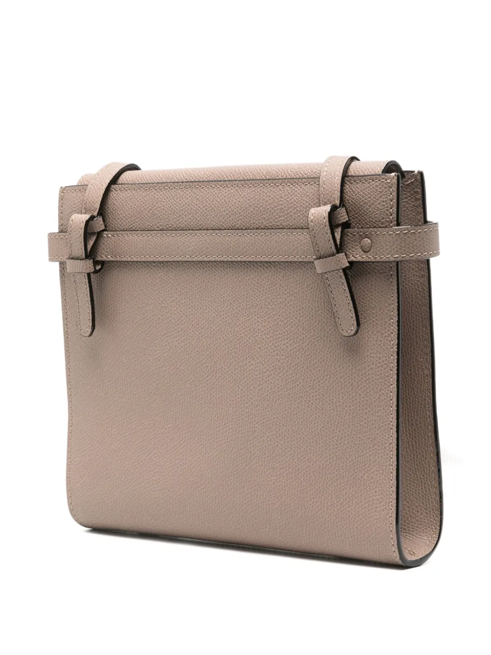 Valextra Turnlock-strap Shoulder Bag In Neutral