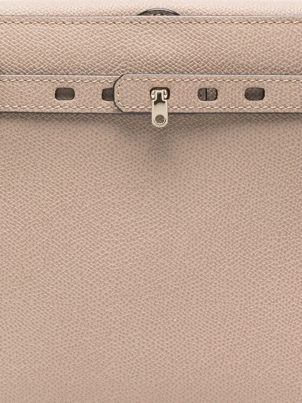 Valextra Turnlock-strap Shoulder Bag In Neutral