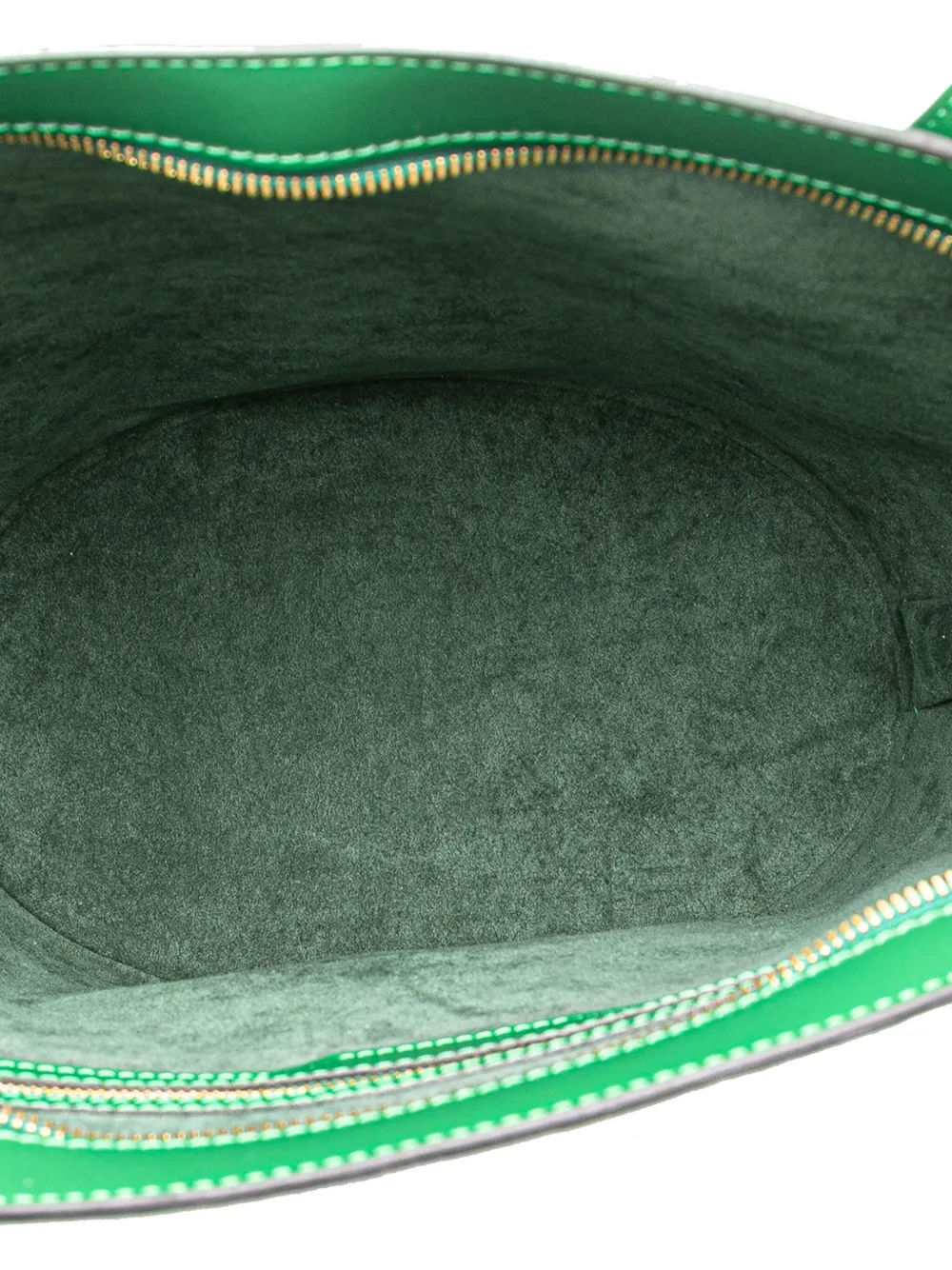 Pre-owned Louis Vuitton 1994 Epi Saint Jacques Gm Long Strap Shoulder Bag In Green