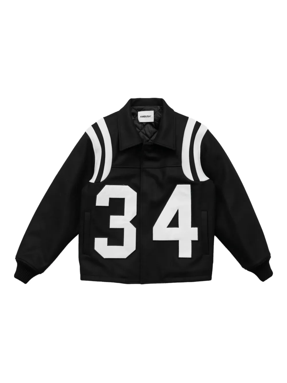 Ambush Varsity Jacket In Black