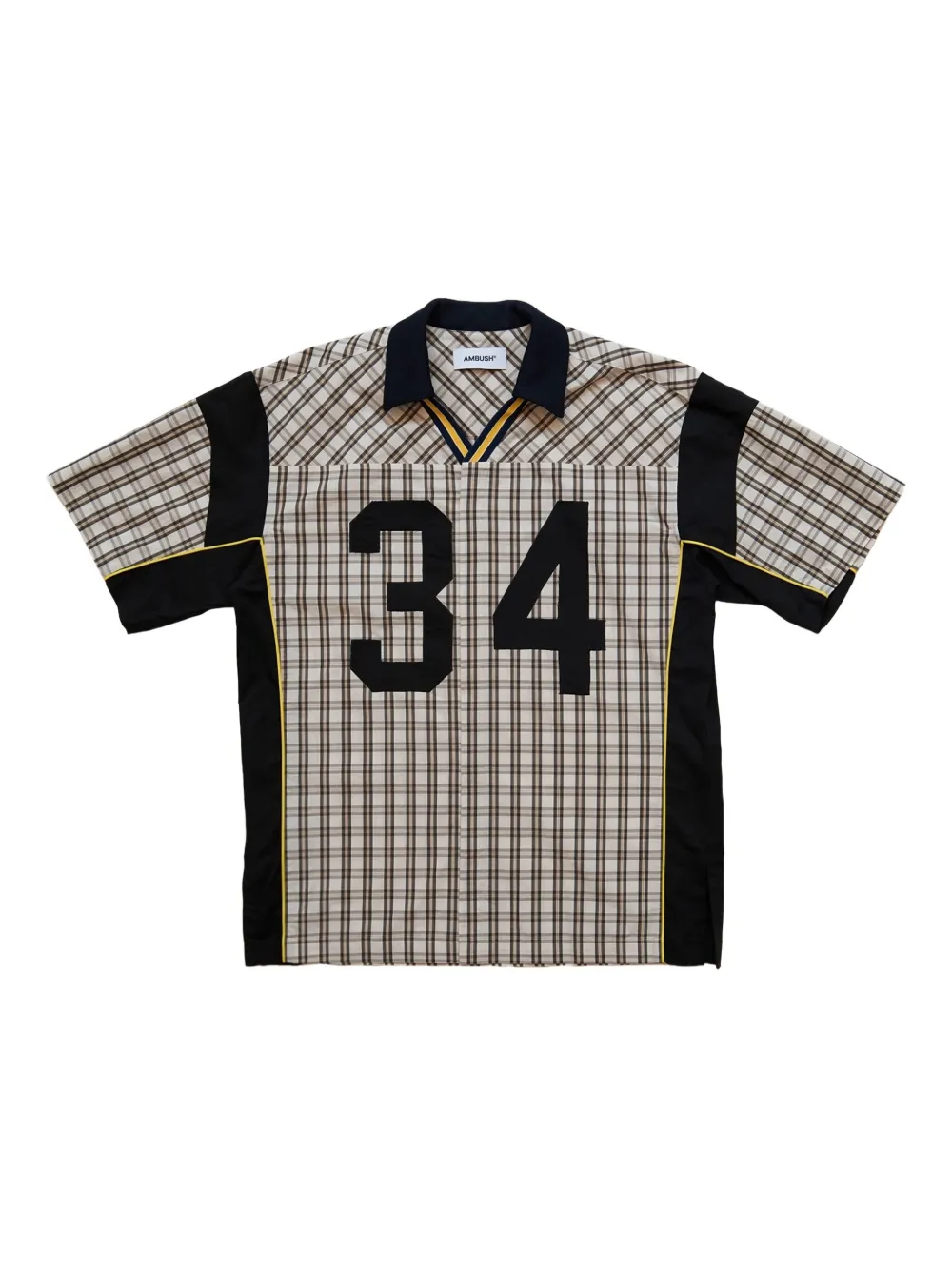 AMBUSH Sports Design geruit overhemd Zwart