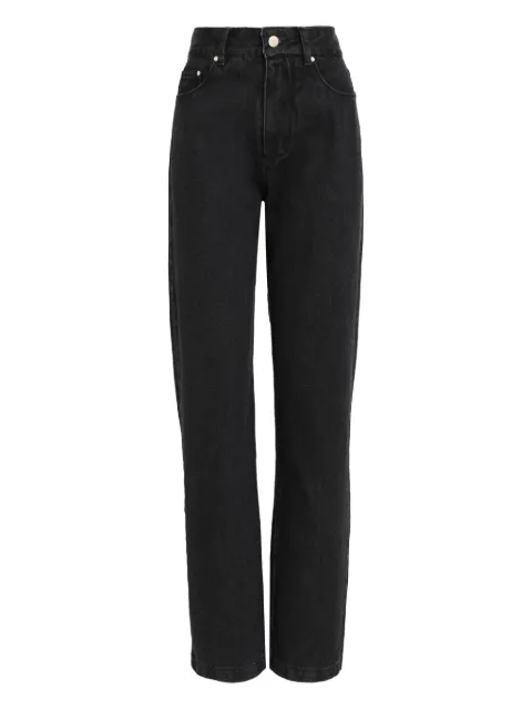 Amapô leather-patch jeans