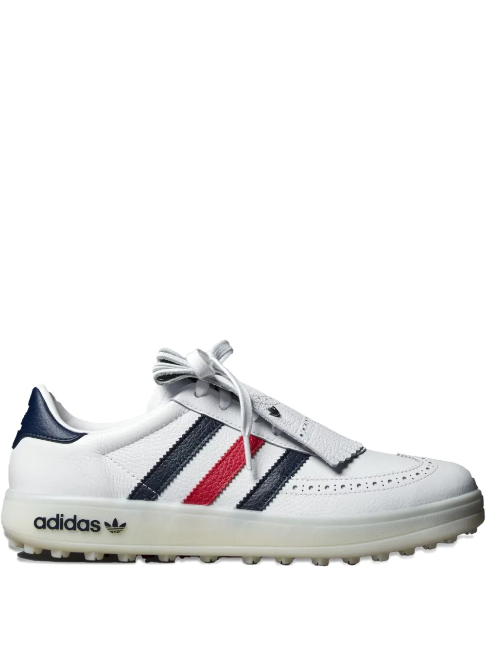 adidas Coursecup "Cloud White" spikeless golf cleats Brown