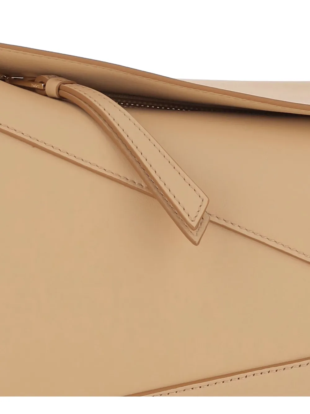 LOEWE Anagram geometrische leren schoudertas Beige