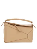 LOEWE Anagram geometric leather shoulder bag - Neutrals