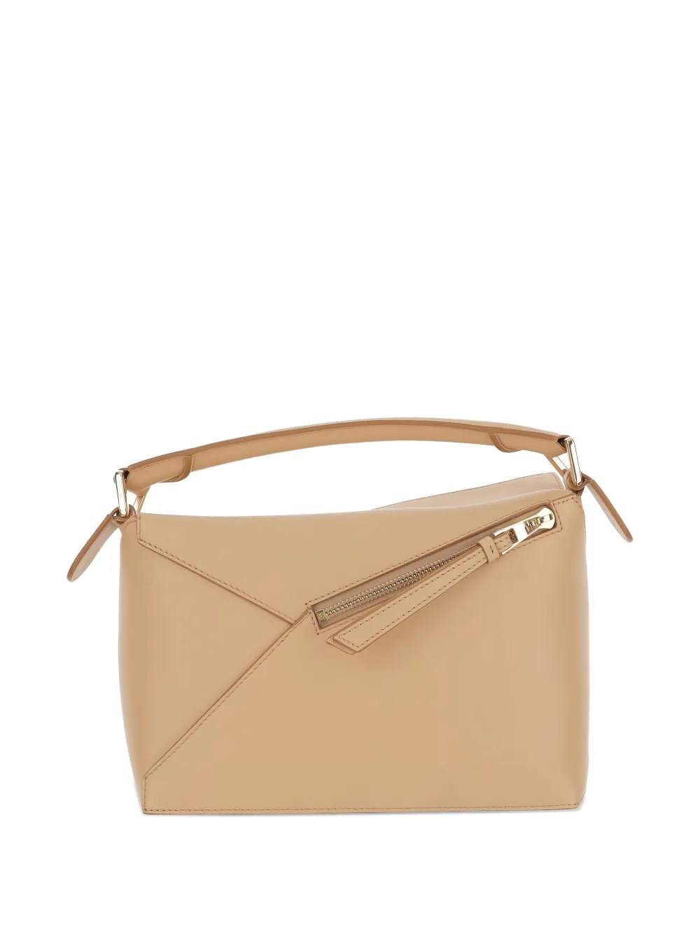 LOEWE Anagram geometrische leren schoudertas Beige
