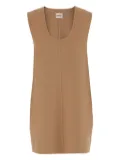 KHAITE scoop-neck sleeveless dress - Neutrals