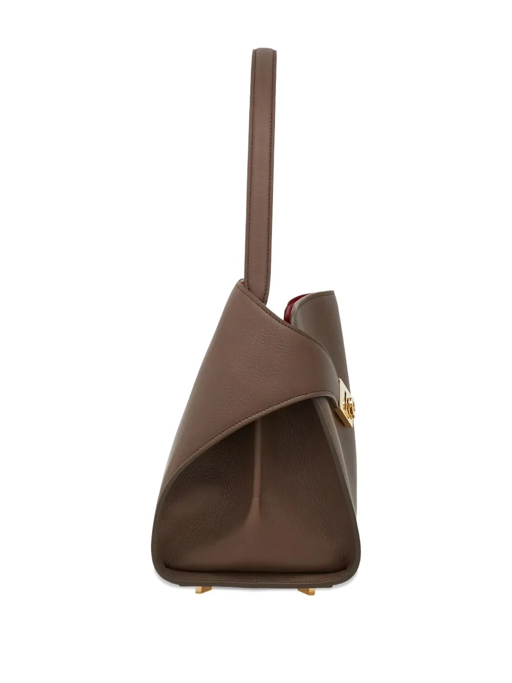 Ferragamo Tas met gespdetail en handgreep Bruin