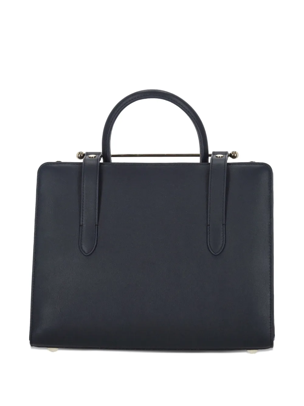 Strathberry Medium leren shopper - Blauw