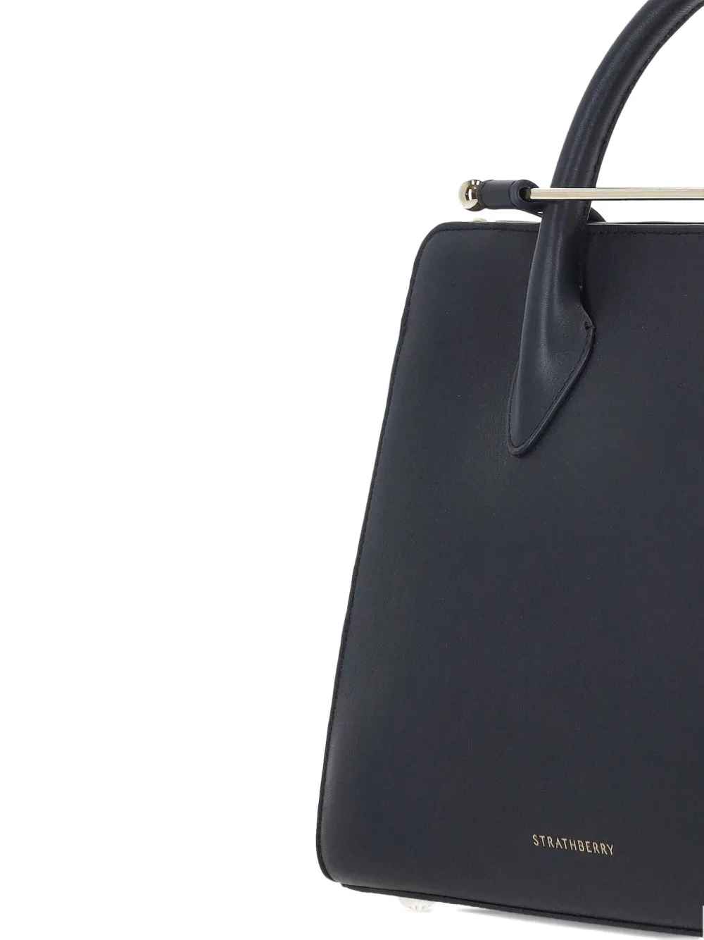 Strathberry Medium leren shopper Blauw