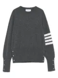 Thom Browne three-stripe cashmere sweater - Grey