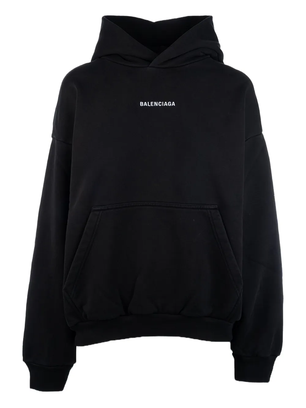 Balenciaga Hoodie met logoprint Zwart