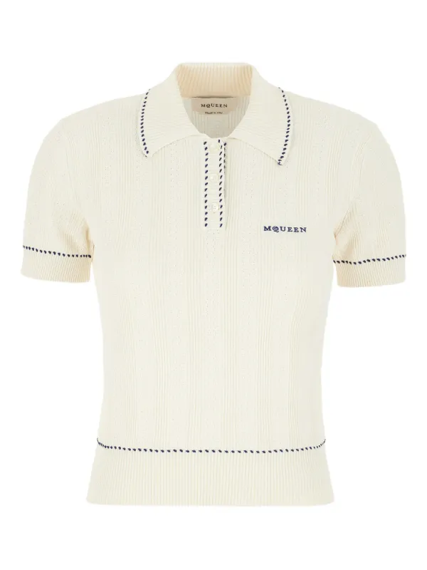 【ALEXANDER MCQUEEN】Ribbed top Alexander McQueen Chain Detail Ribbed Top | REVERSIBLE