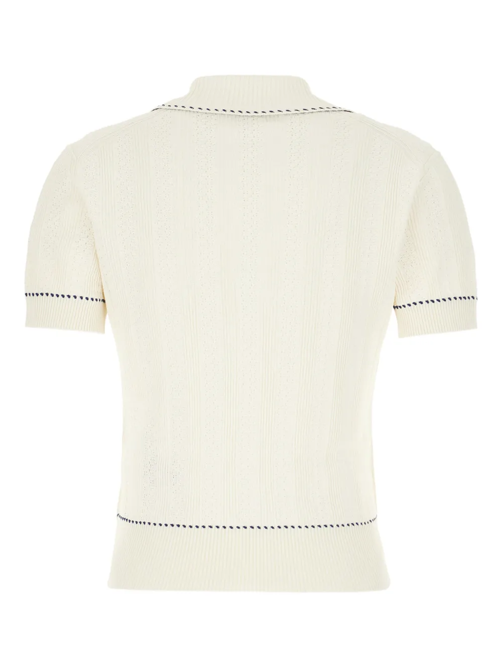 Alexander McQueen ribbed polo top | Polo Tops | Image 2
