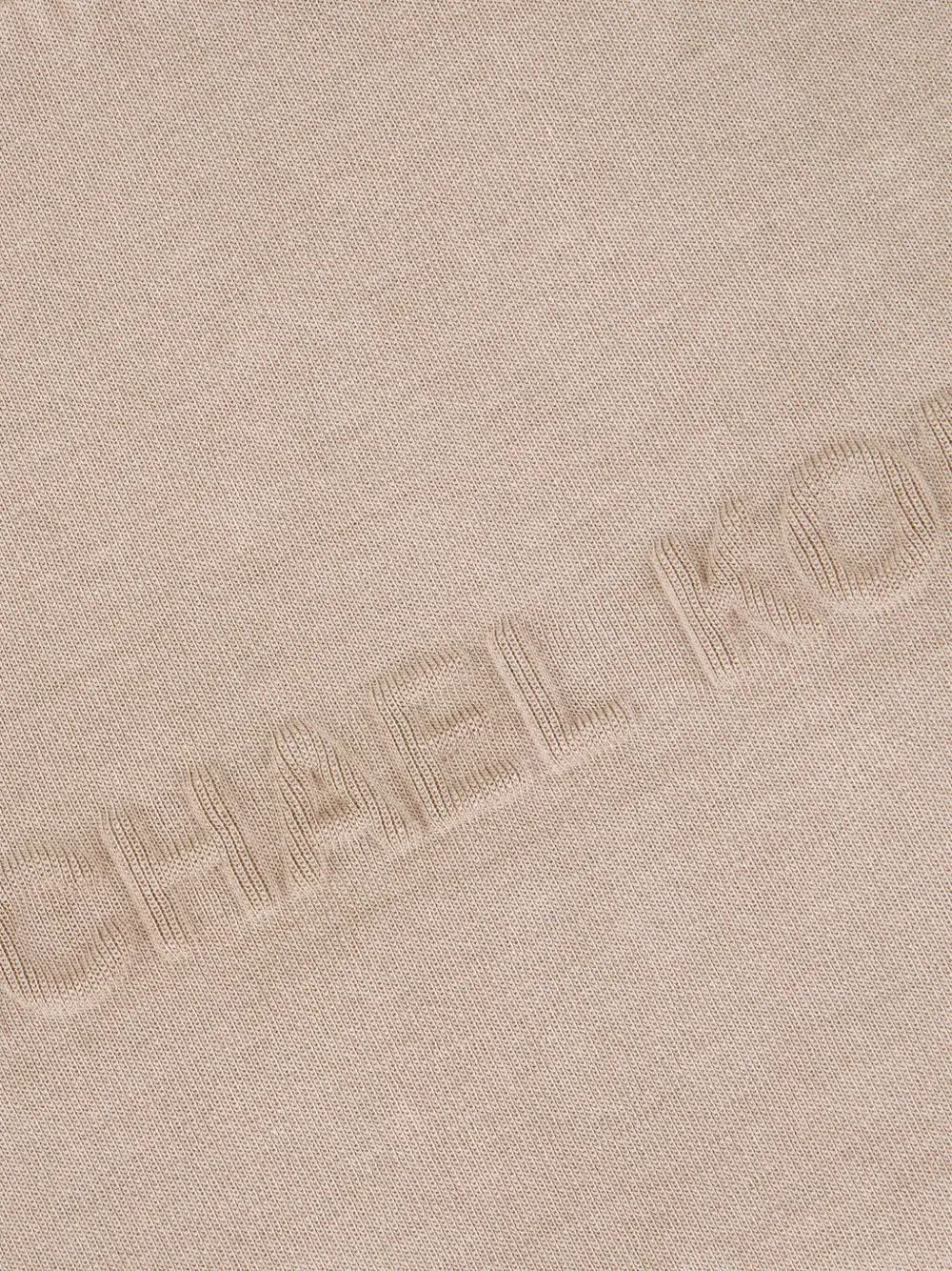 Michael Kors T-shirt met logo-reliëf Beige