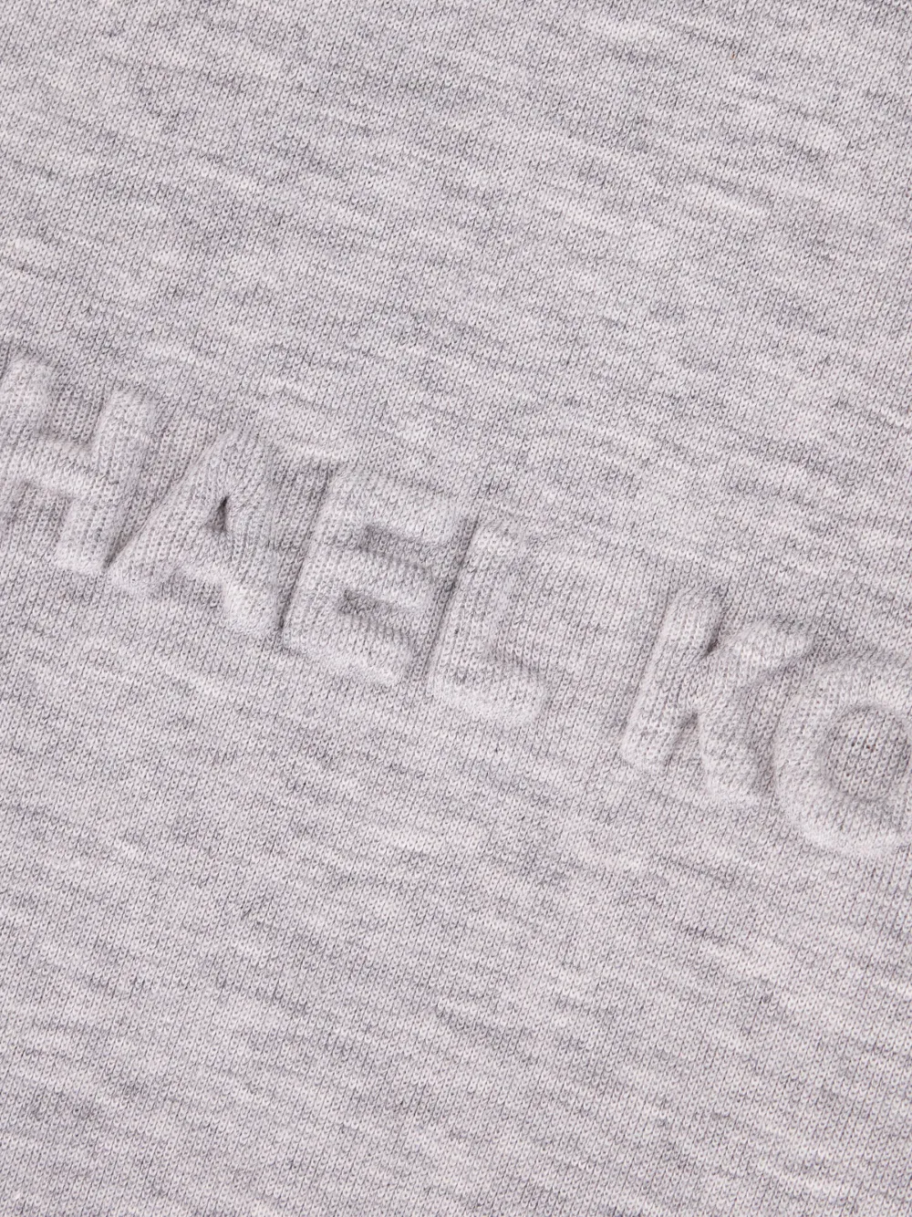 Michael Kors Cropped T-shirt met logo-reliëf Grijs